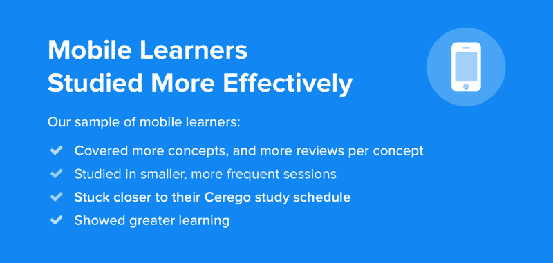 Mobile Learners Studied More Effectively